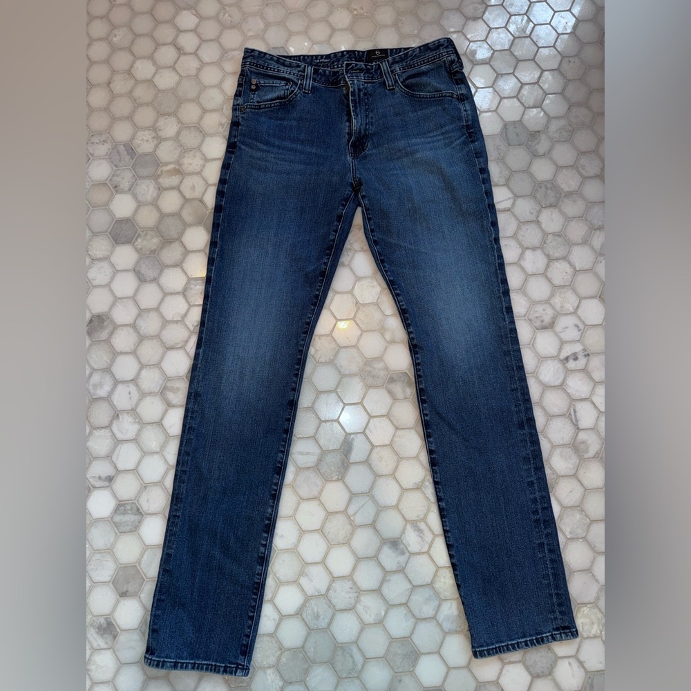 AG Adriano Goldschmied Everett Slim Straight Jeans Men’s Dark Wash